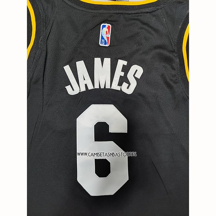 LeBron James NO 6 Camiseta Los Angeles Lakers Select Series 2022 Negro